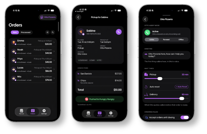 Otto app screen